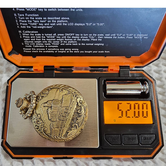 Milan Pocket Watch with Chain-link Necklace 39-46" Steam Punk Antique Gold - Picture 10 of 12